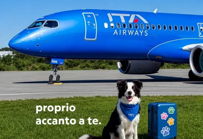 ITA Airways lancia il servizio “Large Dog On Board” per cani di grossa taglia a bordo